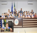 ALUNOS DA ESCOLA ANTNIO JOS DE LIMA VISITAM CMARA MUNICIPAL