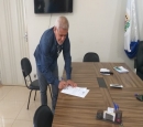 PRESIDENTE DA CMARA PARTICIPA DA POSSE DO NOVO SECRETRIO DE ESPORTES DE JUSCIMEIRA